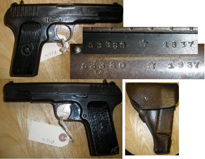 Russian TT33 Tokarev 1937 Tula 7.62X25 Pistol - Click Image to Close