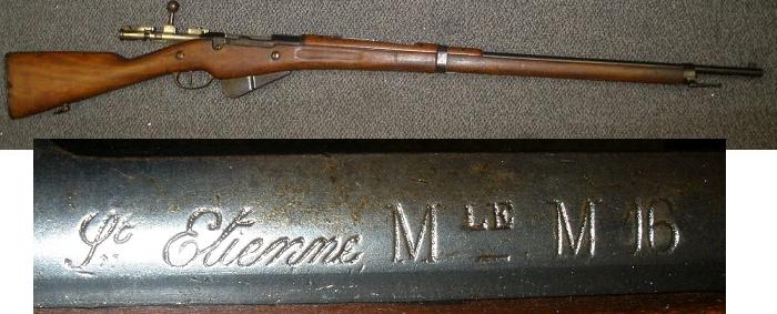 French M1916 Berthier Rifle 8mm St Ettienne