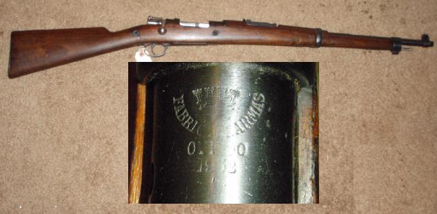 Spanish Mauser M1916 Guardia Civil 7.62X51 - Click Image to Close