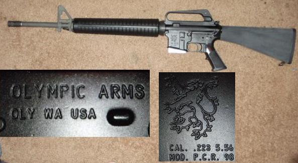 Olympic Arms PCR98 AR-15 5.56 Rifle