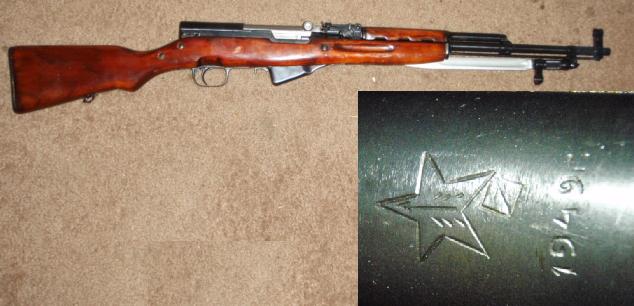 Russian SKS 45 7.62X39 Rifle Tula Dated 1949 - Click Image to Close