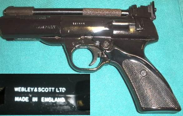 Webley and Scott TEMPEST .177 Air Pistol