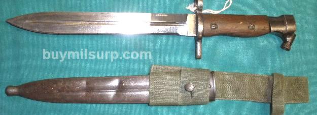 Hakim Rifle Bayonet with Scabbard and Frog - Click Image to Close