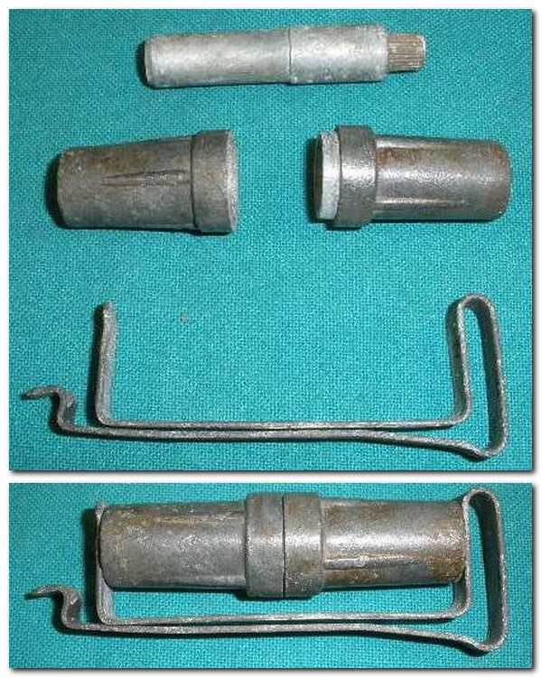 British WW2 PIAT Fuze, Clip & Container - Click Image to Close