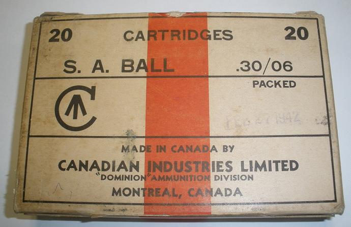 Canadian Industries 30.06 20rd Box Feb 1942