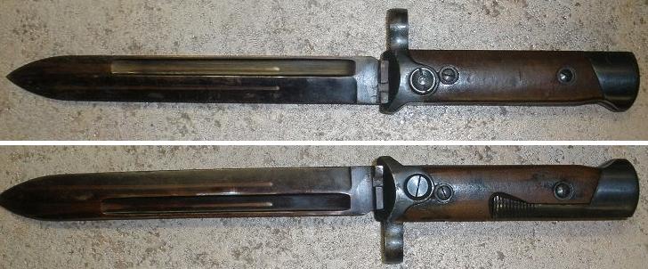 Italian M38 Carcano Latch Lock Bayonet No Scabbard Folding Blade