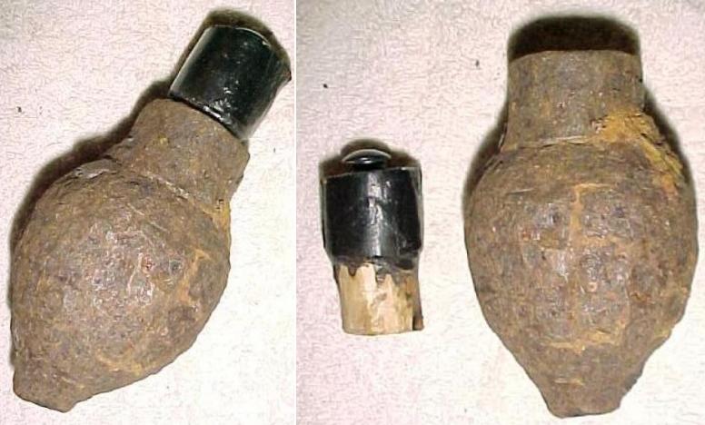 French WW1 Citron Foug Grenade - Click Image to Close