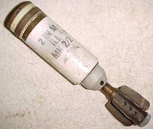 British Mk2 -2 2" Illuminating Mortar Bomb - Click Image to Close