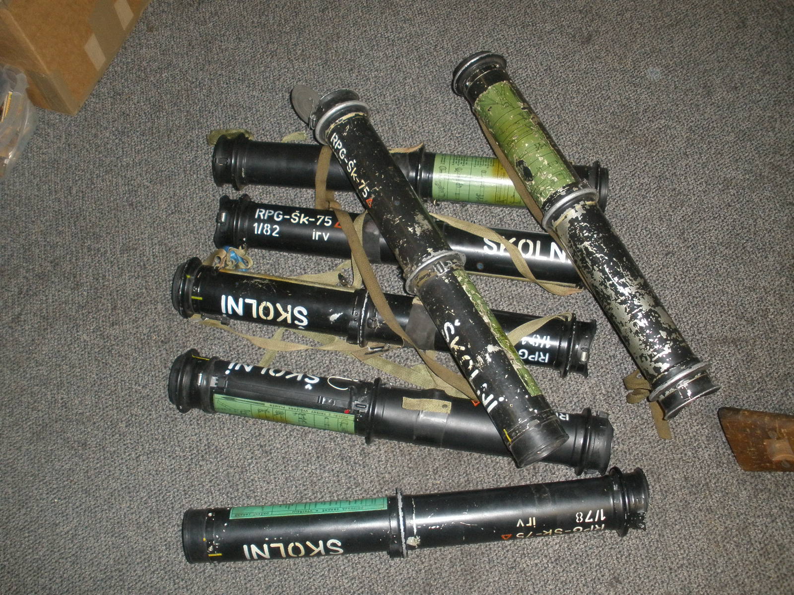 Czech RPG-75 Inert Trainer - QTY 7 See Description Czech RPG-75 Inert Trainer - QTY 7 See Description