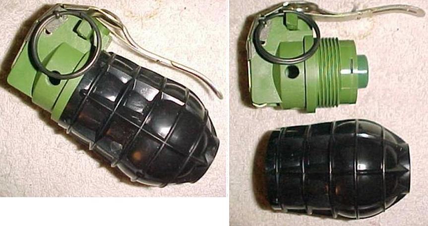 Czech URG-86 Rd Grenade With Internal Frag Sleeve INERT - Click Image to Close