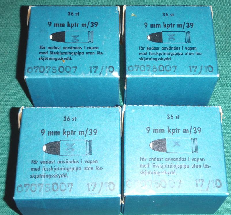 Swede 9mm Practice 36rds QTY 4 Boxes - Click Image to Close