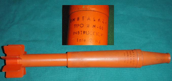 Spanish M68 -T2- AP Rifle Grenade Inert - Click Image to Close