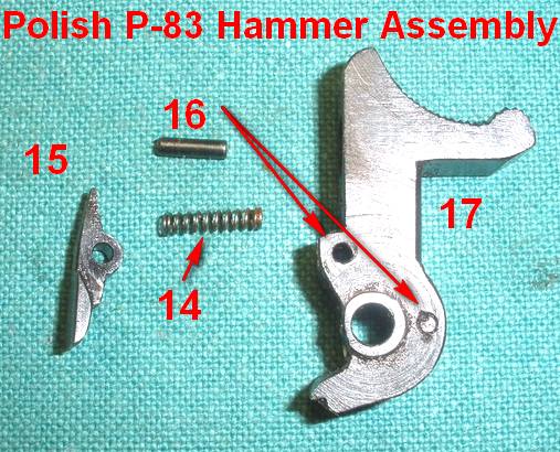 Hammer Fly Pin Polish P-83 Wanad Pistol QTY 1( 16)