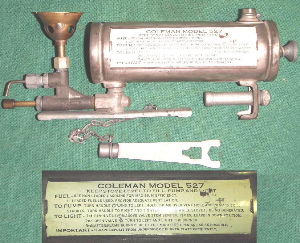 US Medical Stove Coleman 527 - Click Image to Close