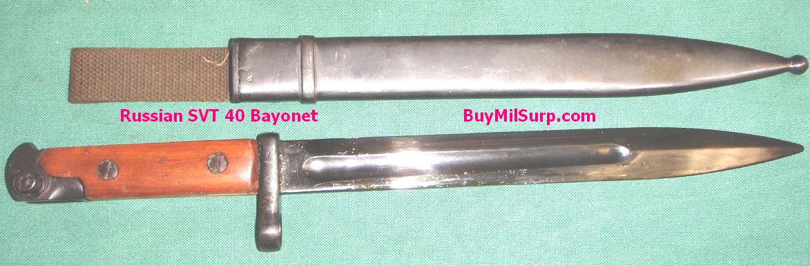 Russian SVT 40 Tokarev Bayonet - Click Image to Close