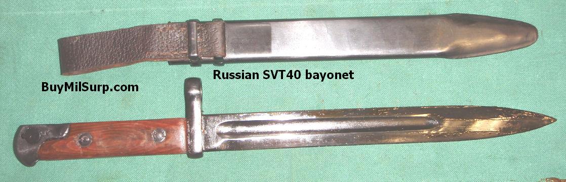 Russian SVT 40 Tokarev Bayonet