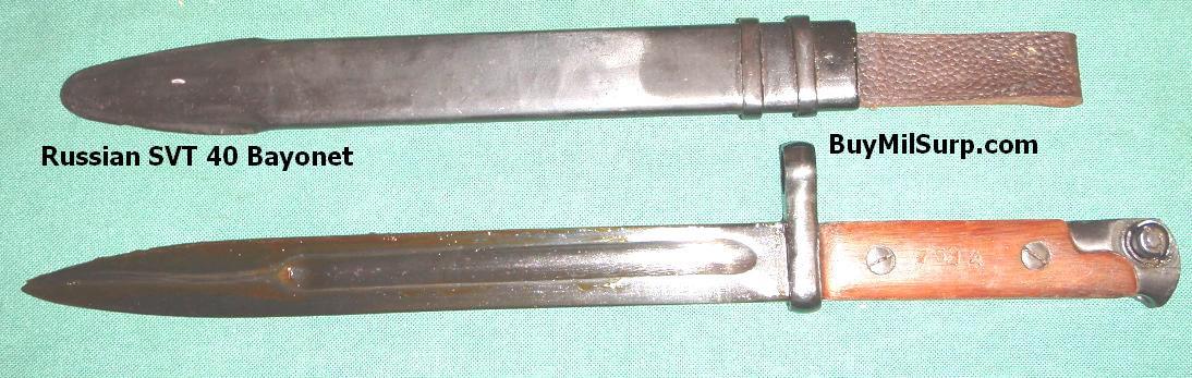 Russian SVT 40 Tokarev Bayonet