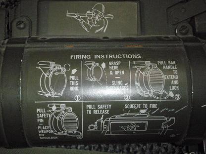 US M72 LAWS Rocket Tube Dated 1965 - Click Image to Close