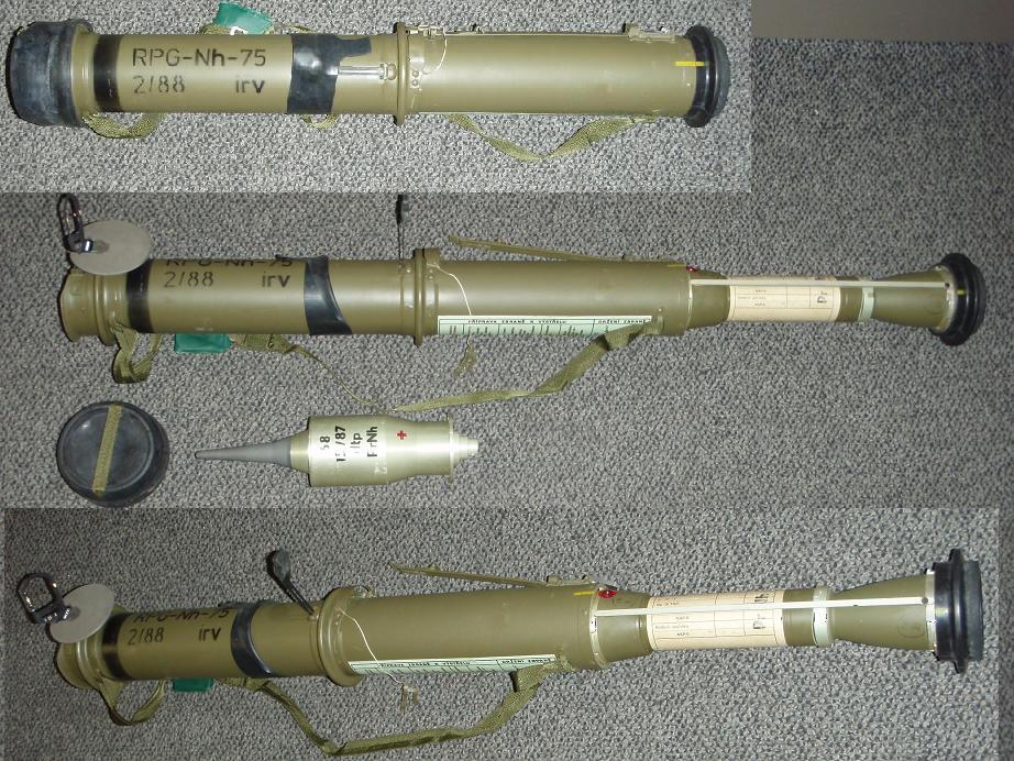 Czech RPG-75 Rocket Launcher with Projectile