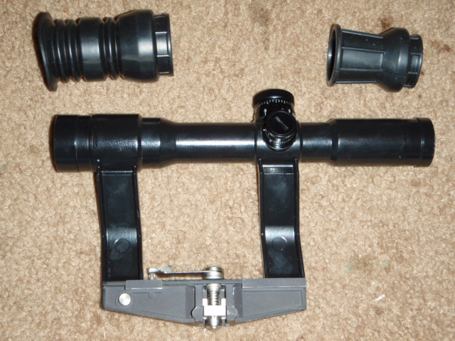 East German ZFK 4X25 AK74 Scope Set - Click Image to Close