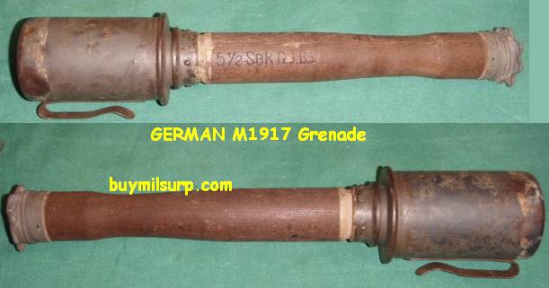 German Model 1917 Hand Grenade INERT