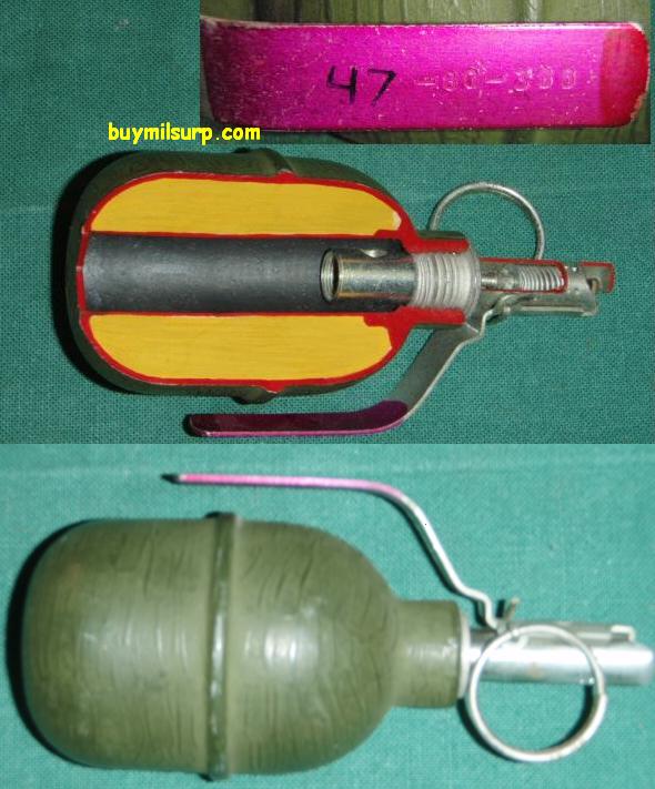 Russian RGD-5 Type Hand Grenade Cutaway