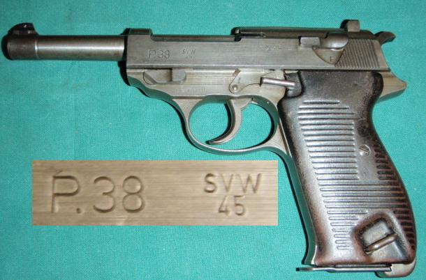 P38 French Gray Ghost SVW45 9mm Pistol
