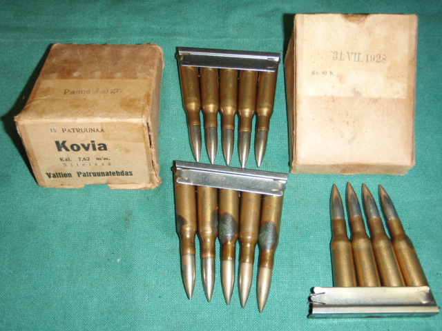 7.62X54R 15 Rounds on Strippers Finnish 1928 2- Boxes - Click Image to Close