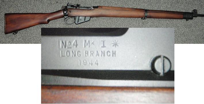 Enfield No4 Mk1* .303 Rifle 1944 Longbranch EXC - Click Image to Close