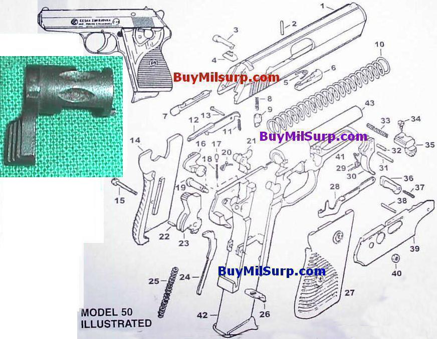 Safety - #16 - CZ50 & CZ70 CZ-50 CZ-70 Czech Pistol