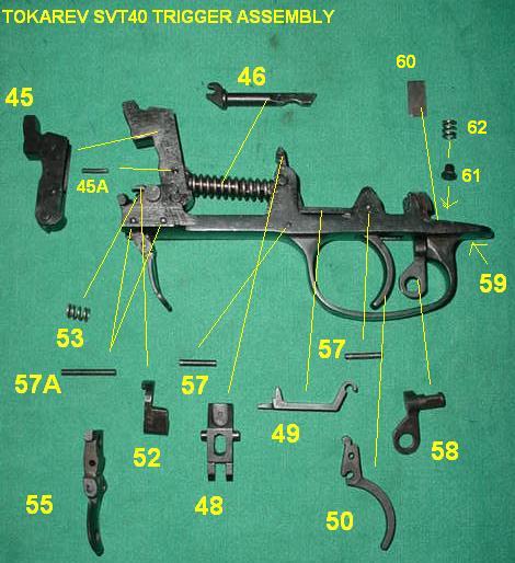 SVT 40 TOKAREV - TRIGGER FRAME STRIPPED - (SVT-59) - Click Image to Close