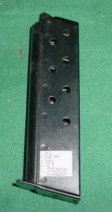 S&W Model 39 Magazine, Blued, Metal Floorplate