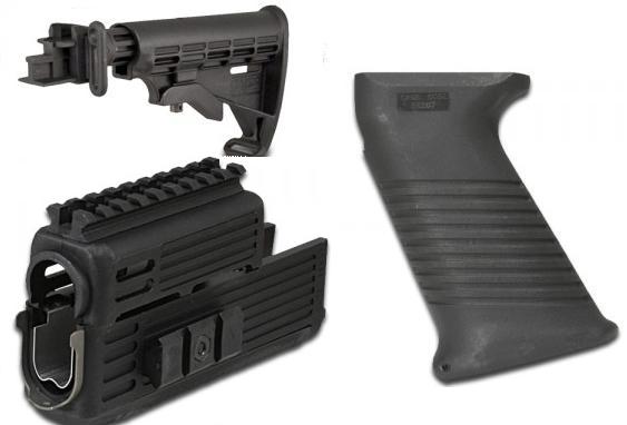 Intrafuse Quad Rail AK T6 Stock Rifle System (BLACK) Intrafuse Quad Rail AK T6 Stock Rifle System (BLACK)