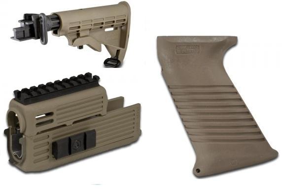 Intrafuse Quad Rail AK T6 Stock Rifle System (DARK EARTH) Intrafuse Quad Rail AK T6 Stock Rifle System (DARK EARTH)