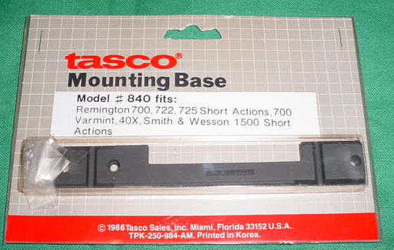 Remington 700, 722, 725 Short Mounting Base by TASCO - Click Image to Close