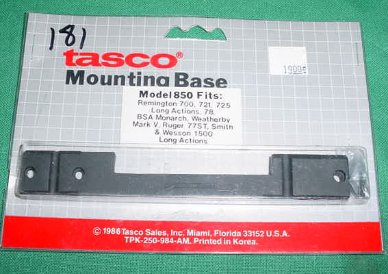 Remington 700, 721, 725 Lomg Actions Mounting Base by TASCO - Click Image to Close