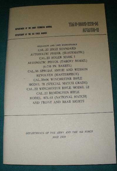 Booklet US Commercial Weapons TM9-1005-226-14