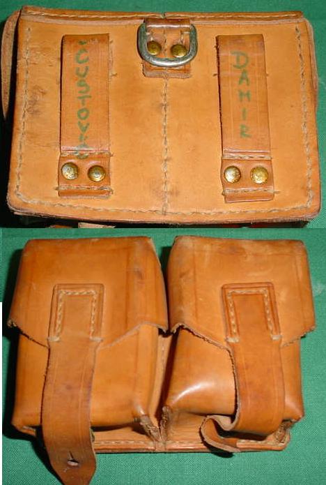 Yugo M48 Mauser Pouch VG with Name on Back - Click Image to Close