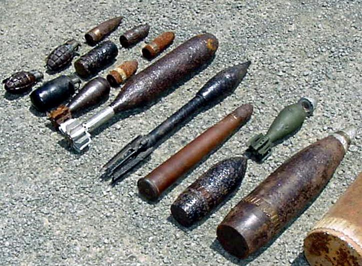 ORDNANCE, GRENADES, MUNITIONS