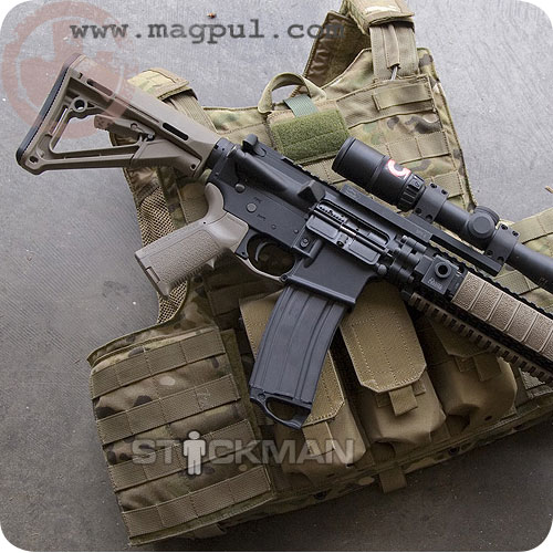 CTR CARBINE STOCK BODY MIL-SPEC BLACK MAGPUL